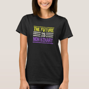 Camiseta Sinalizador Não-Binário do Genderqueer O Futuro Nã
