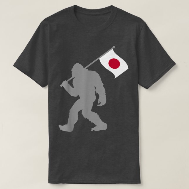 Camiseta Sinalizador Nihon ou Japonês na Bandeira do Japão (Frente do Design)