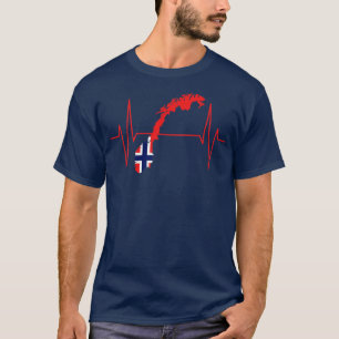 Camiseta Sinalizador Norueguês Heartbeat 2