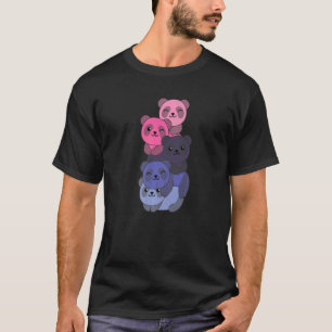 Camiseta Sinalizador Omnisexual Orgulho de Pilha Lgbtq Pand