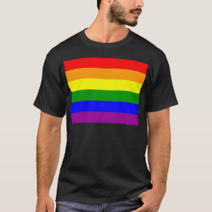 Camiseta Sinalizador orgulho gay Arco-Íris