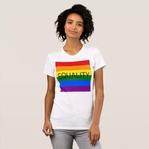 Camiseta Sinalizador Orgulho gay EQUALITY