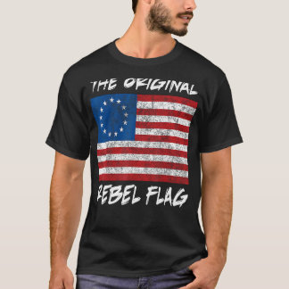 Camiseta Sinalizador Original 1776 Betsy Ross Colonial Flag