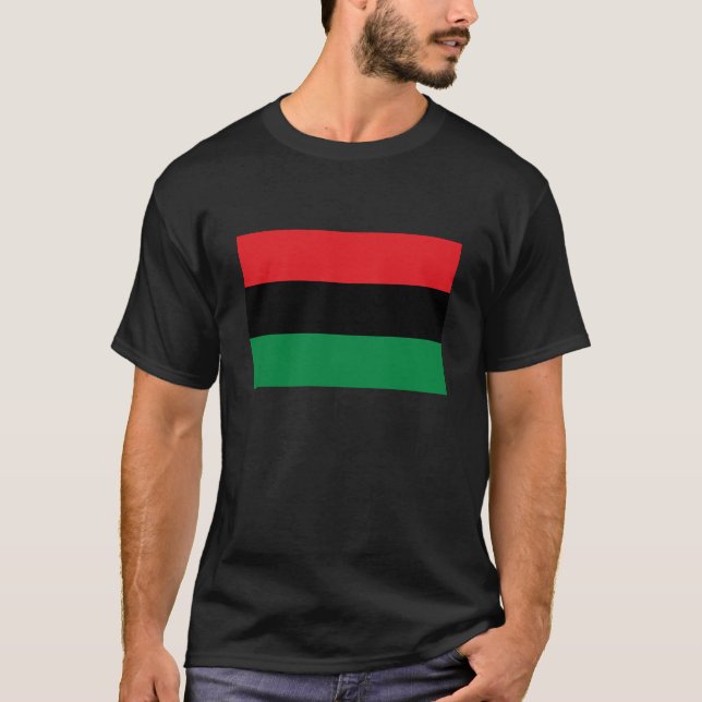 Camiseta Sinalizador Pan-Africano e Unia, Símbolo (Frente)