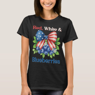 Camiseta Sinalizador Patriótico dos EUA, Vermelho, Branco e