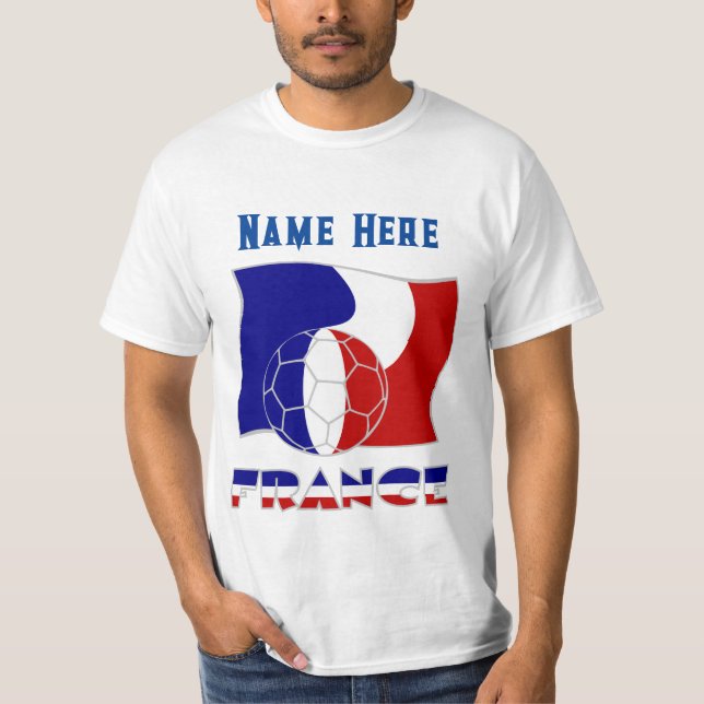 Camiseta Sinalizador Personalizado da Bola de Futebol Franc (Frente)