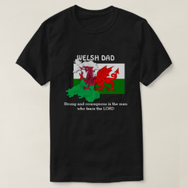 Camiseta Sinalizador personalizável do PAI WELSH no País de