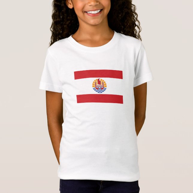 Camiseta Sinalizador Polinésia Francesa (Frente)