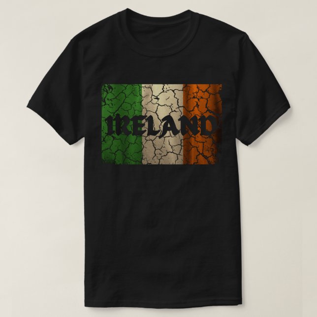 Camiseta Sinalizador Retro Irlanda (Frente do Design)