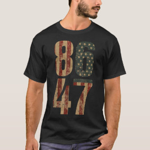 Camiseta Sinalizador Retroativo Dos Eua 86 47 Anti Trump _1