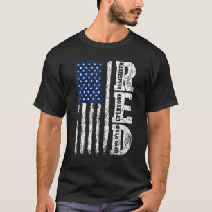 Camiseta Sinalizador Retroativo dos EUA Lembre-se de Todos