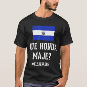 Camiseta Sinalizador Salvadorenho DNA El Salvador Que Onda 