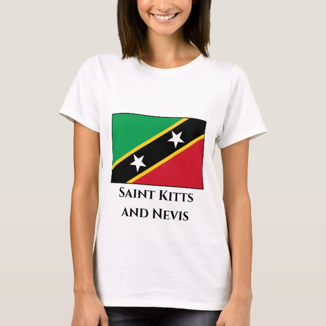 Camiseta Sinalizador santo Kitts e Nevis (Frente)