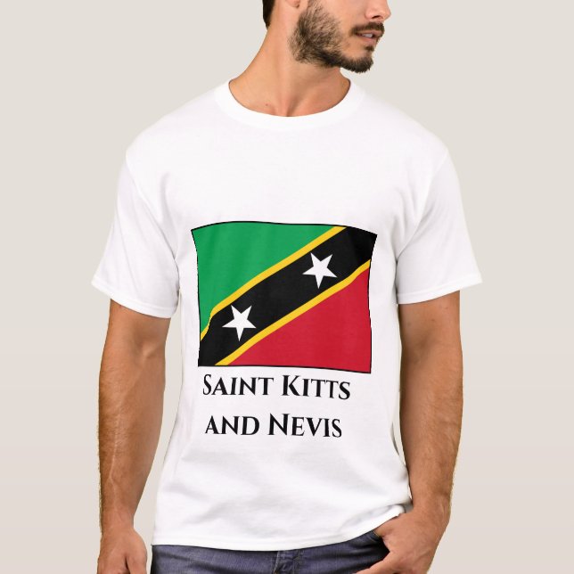 Camiseta Sinalizador santo Kitts e Nevis (Frente)