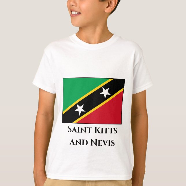 Camiseta Sinalizador santo Kitts e Nevis (Frente)