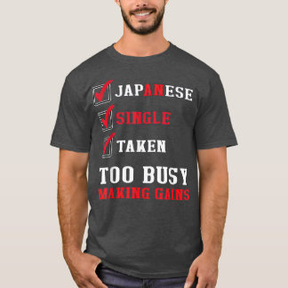 Camiseta Sinalizador Sarcasiano Japonês Engraçado Gim Japão