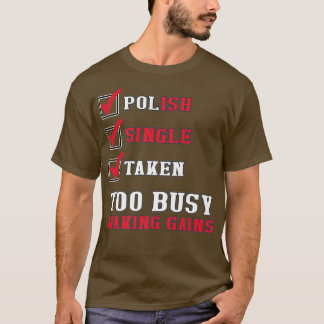 Camiseta Sinalizador Sarcasiano Polonês Gym Funny Polônia