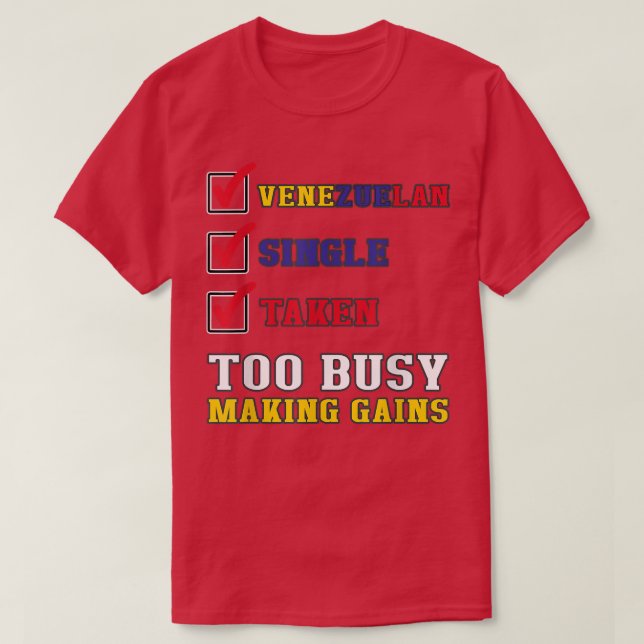 Camiseta Sinalizador Sarcástico de Gym Venezuelano Funny Ve (Frente do Design)
