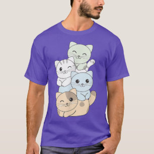 Camiseta Sinalizador sem rótulo Orgulho da Pilha LGBTQ Gato