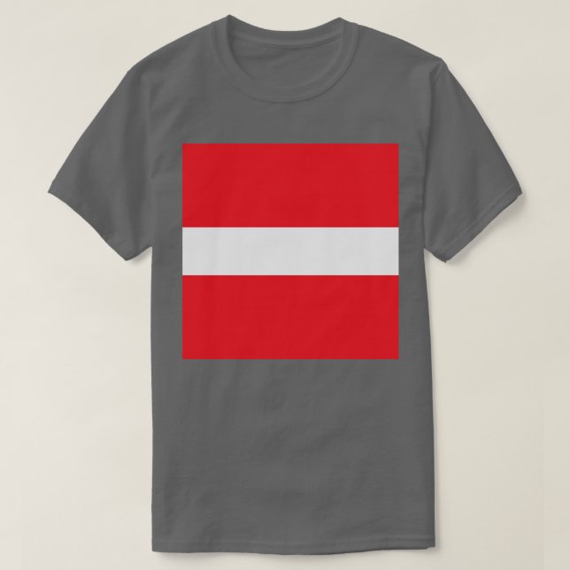 Camiseta Sinalizador simples da Áustria (Frente do Design)