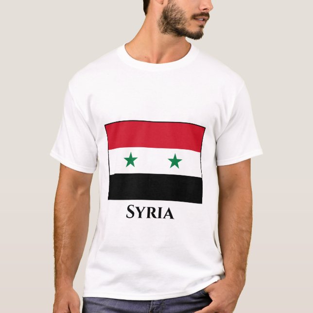Camiseta Sinalizador Síria (Síria) (Frente)