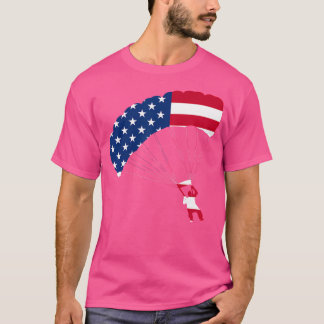 Camiseta Sinalizador Skydiving Vintage Parachuting Sky Dive
