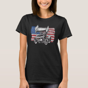 Camiseta Sinalizador Sprint Car Racing USA