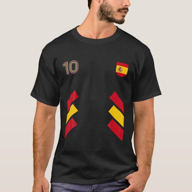Camiseta Sinalizador T S de Espanha de futebol da Espanha d (Frente)