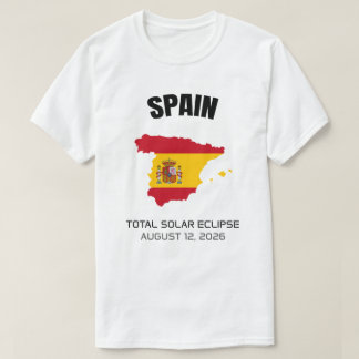 Camiseta Sinalizador T-Shirt de Espanha de Eclipse Solar To
