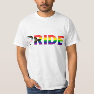 Camiseta Sinalizador T-Shirt do Orgulho de Progresso
