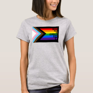 Camiseta Sinalizador Todos são Bem-vindos Aqui (Orgulho do