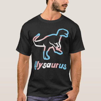 Camiseta Sinalizador Trans Allysaurus Orgulho gay LGBTQ Tra
