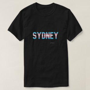 Camiseta Sinalizador Transgênero do Orgulho Sydney