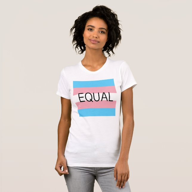 Camiseta Sinalizador Transgênero EQUAL (Frente Completa)