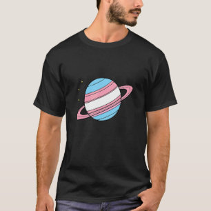 Camiseta Sinalizador Transgênero Prido Trans Saturn Lgbt Tr