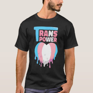 Camiseta Sinalizador Transsexual Lgbtq Do Coração Derretido