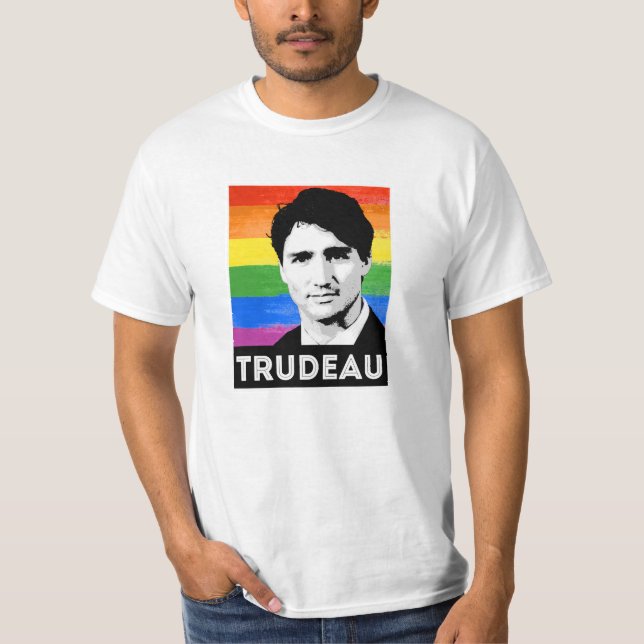 Camiseta Sinalizador Trudeau LGBT (Frente)