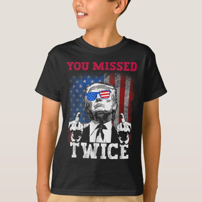 Camiseta Sinalizador Trump 2024 Dos Eua Que Você Perdeu Dua (Frente)
