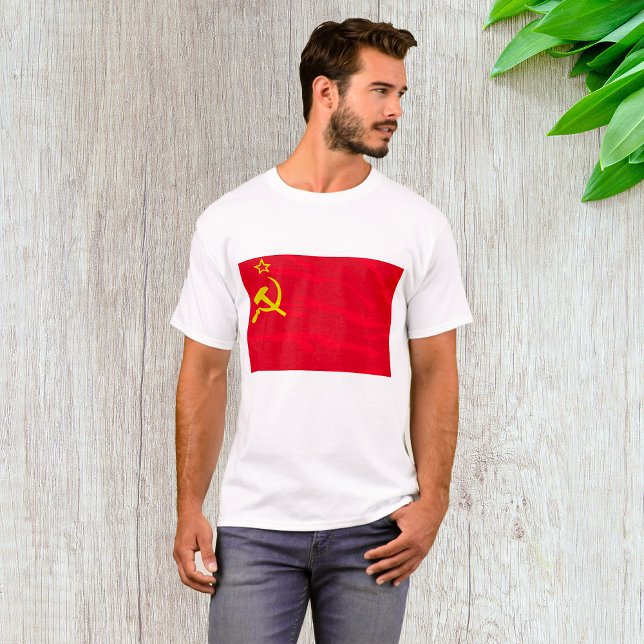 Camiseta Sinalizador USSR Mens T-Shirt (Criador carregado)