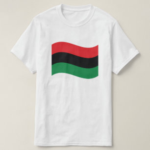 Camiseta Sinalizador vermelho, preto e verde