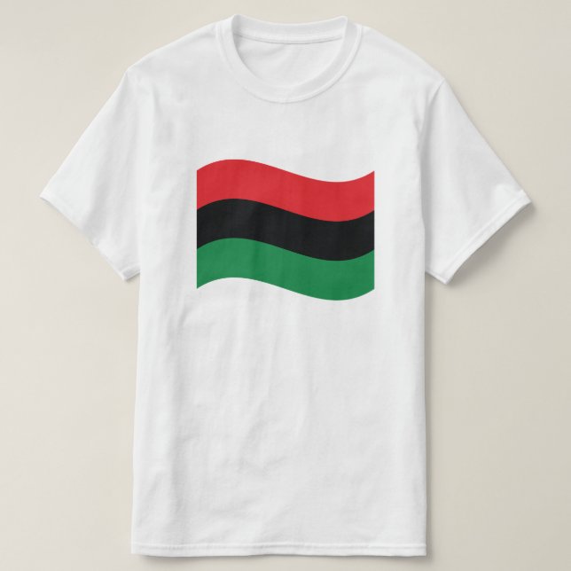 Camiseta Sinalizador vermelho, preto e verde (Frente do Design)
