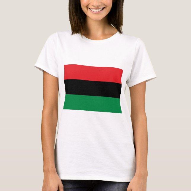 Camiseta Sinalizador vermelho preto e verde (Frente)