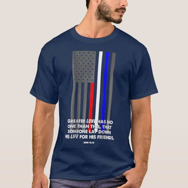 Camiseta Sinalizador Verso da Bíblia de Resposta do EMS Fir (Frente)