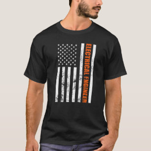 Camiseta Sinalizador vertical americano do Engenheiro elétr
