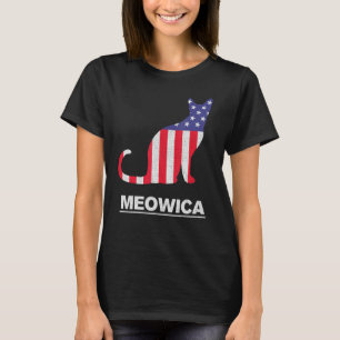 Camiseta Sinalizador Vertical do Cat Usa Meowica - Canhão d