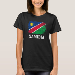 Camiseta Sinalizador Vintage Namibia Para A Namíbia