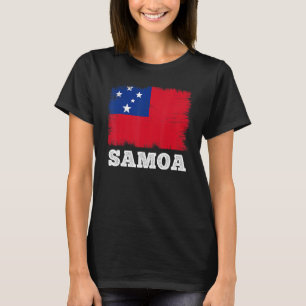 Camiseta Sinalizador Vintage Samoa País Retro Sinalizador S