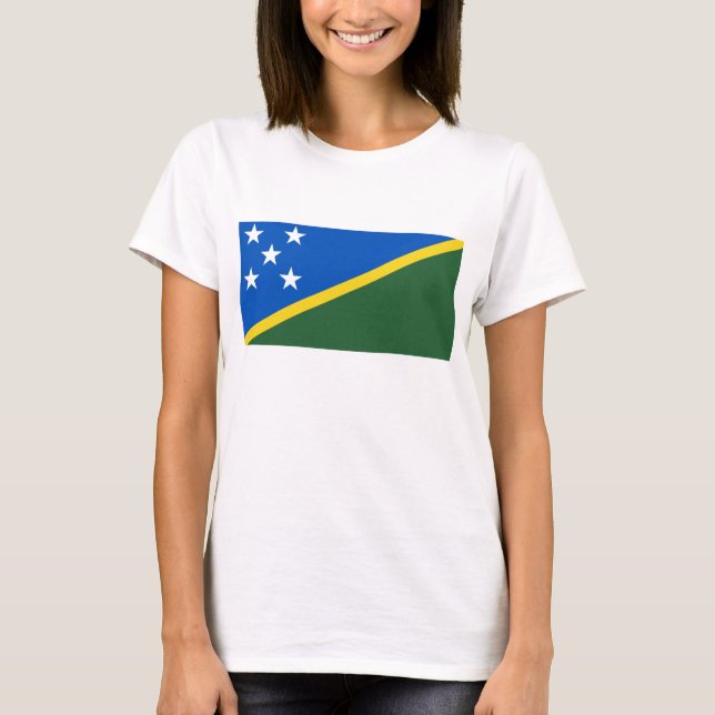 Camiseta Sinalizador x Mapa T-Shirt das Ilhas Salomão (Frente)