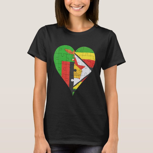 Camiseta Sinalizador Zambiano do Zimbabué (Frente)