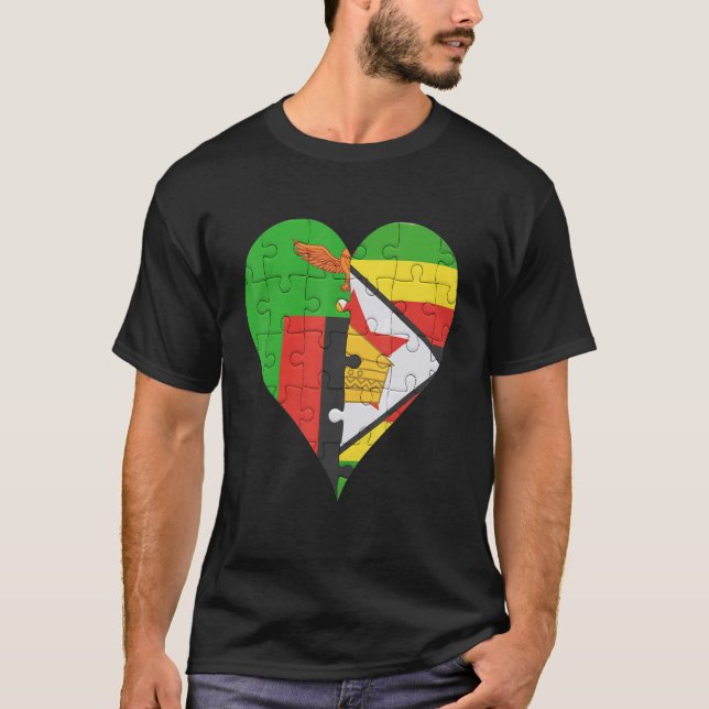 Camiseta Sinalizador Zambiano do Zimbabué (Frente)